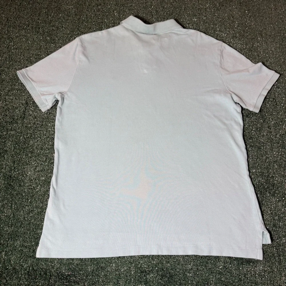 Polo Ralph Lauren Mens Custom Slim Fit Pique Polo Shirt Mint Green Pink Pony L